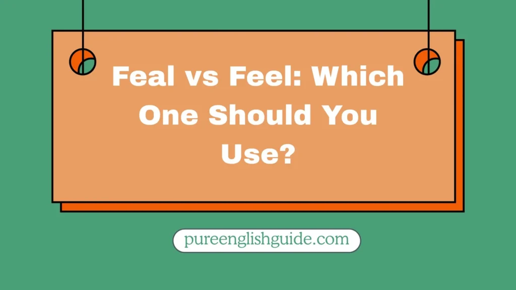 Feal vs Feel: Which One Should You Use?
