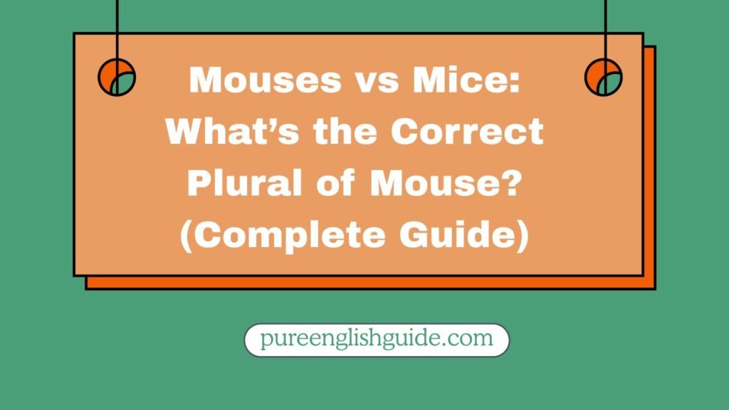 Mouses vs Mice