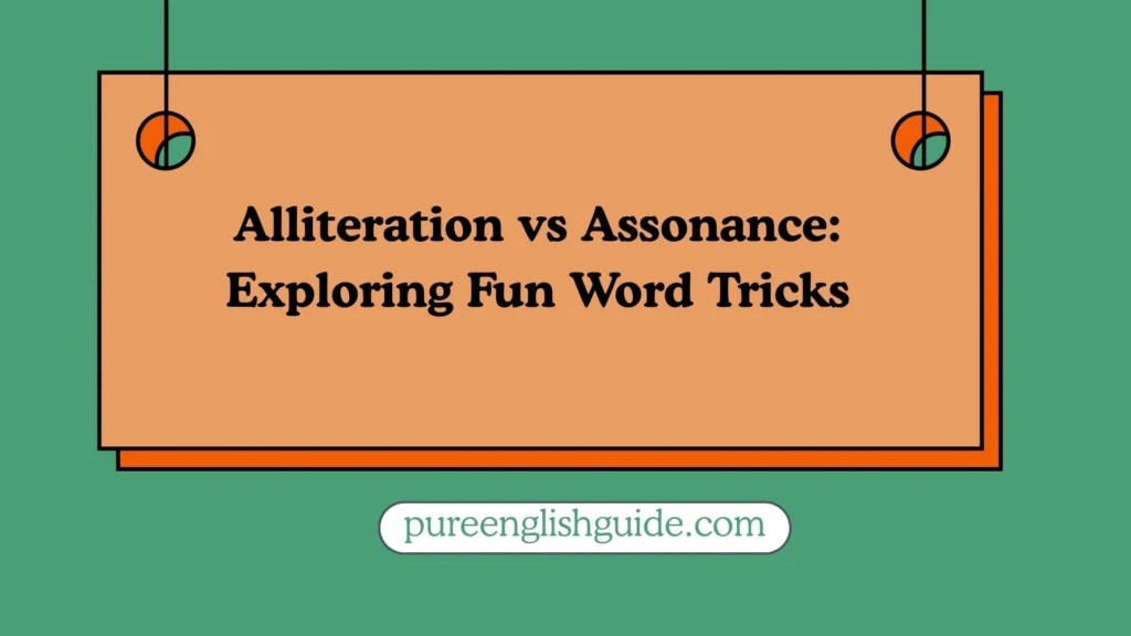 Alliteration vs Assonance