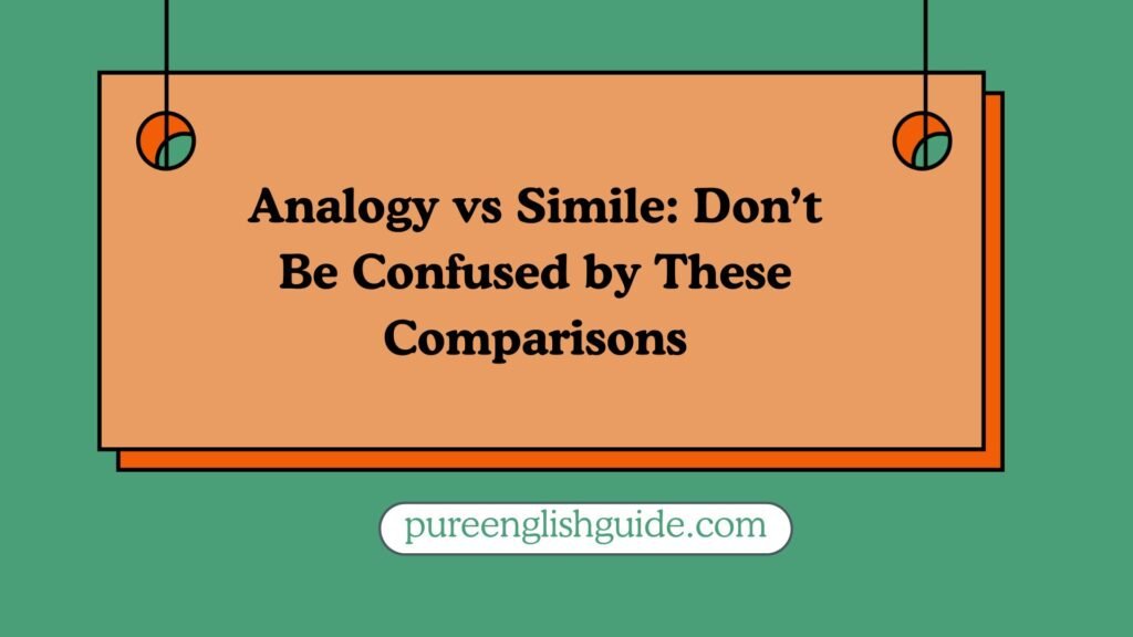 Analogy vs Simile