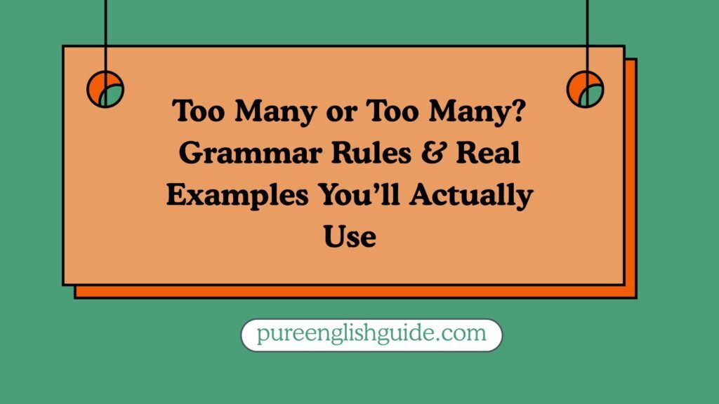 Too Many or Too Many